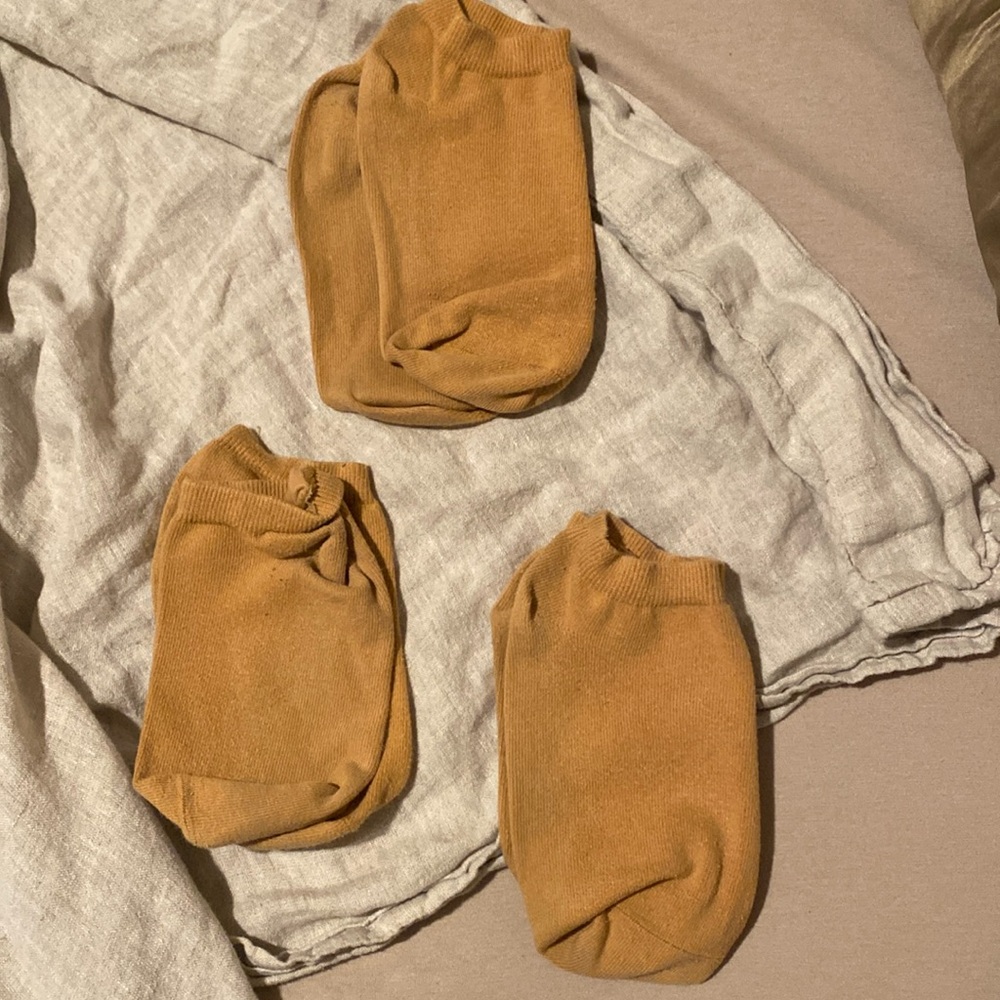 Q for Quinn organic cotton undyed Women's Ankle Socks Set 3 pack
